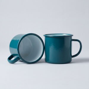 Enamel Mug Pair, 350 mL